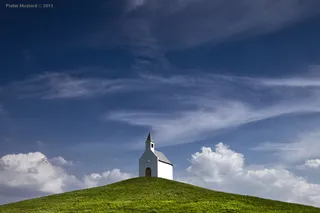 天空,树,风景,建筑,山峦,德特普