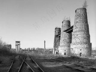 高炉,建筑,储存罐,火车,焚烧炉,石灰厂