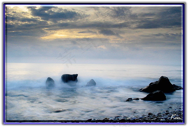 海洋,山峦,天空,湖泊,卷积云,0786