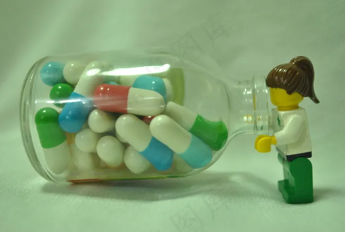 玩具,定时药盒,药品,拔罐器,瓶子,生病的