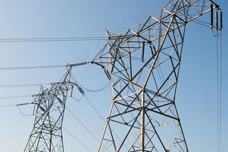 杆塔,建筑,输电线路,工笔画,输电网,杜克能源电力线3