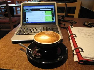 笔记本电脑,咖啡,茶,办公桌,示波器,图片208