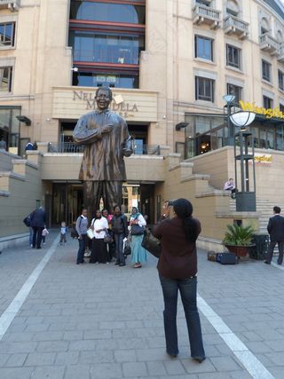 街道,巷道,步行街,城市街道,人物特写,约翰内斯堡曼德拉广场