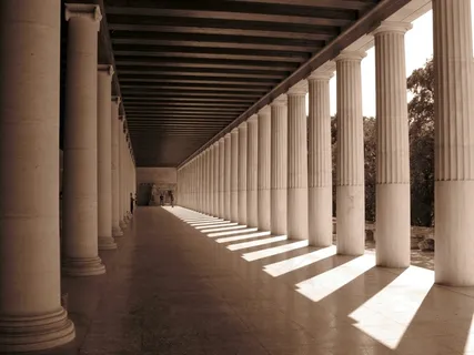 Attalos的Stoa,古代集市,雅典,希腊 Attalos的Stoa,古代集市,雅典,希腊