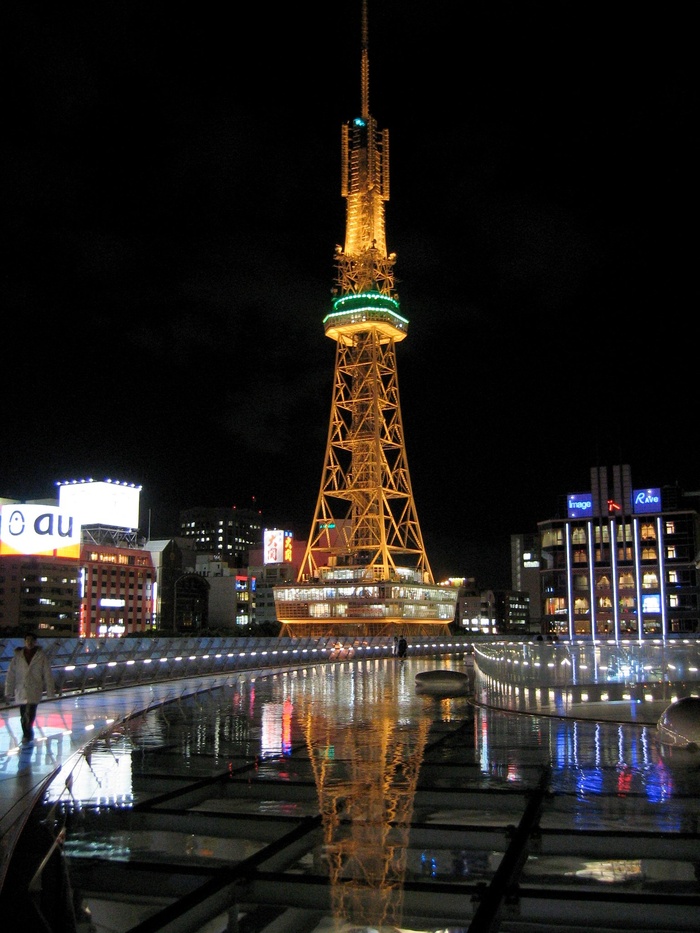 建筑,都市夜景,夜景照明,上海外滩,街灯,名古屋电视塔