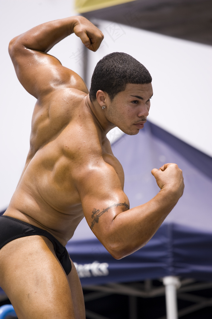 肌肉男,内裤,胸肌,壮汉,拳击手,威尼斯肌肉海滩