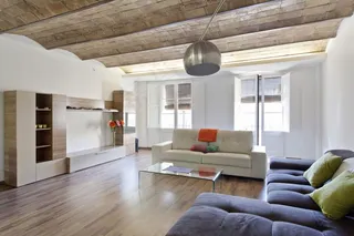 装修效果图,室内一角,公寓设计,客厅,客厅装潢图,巴塞罗那BarrioGótico宽敞明亮的公寓出租LFR4118