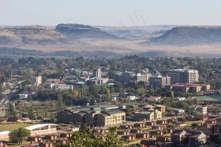 建筑,民居,都市夜景,山峦,峡谷,来自国会山的Maseru