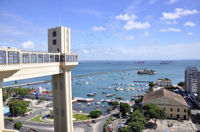 海洋,建筑,湖泊,天空,居民楼,CentroHistórico-Elevador Lacerda-Mercado Modelo eBaíade Todos- os-Santos- Foto-Tereza Torres -Setur