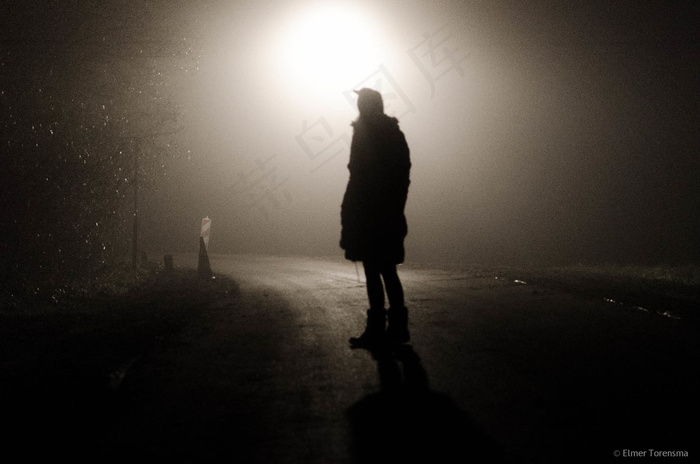 天空,人物特写,沙尘,灯,矢量剪影,＃