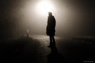 天空,人物特写,沙尘,灯,矢量剪影,＃