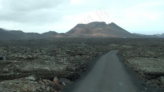 山峦,三关口,戈壁,公路,树,帝曼法雅路