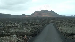 山峦,三关口,戈壁,公路,树,帝曼法雅路