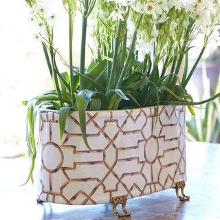 仿真花,仿真花卉,艺术插花,盆栽,花束,鲍德温·怀特椭圆形花盆