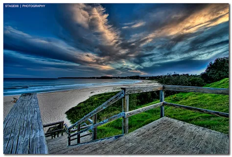 公路,天空,桥梁,湖泊,草原,电动日落