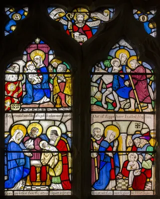 彩色玻璃窗，圣玛格丽特教堂，贝瑟斯登，肯特