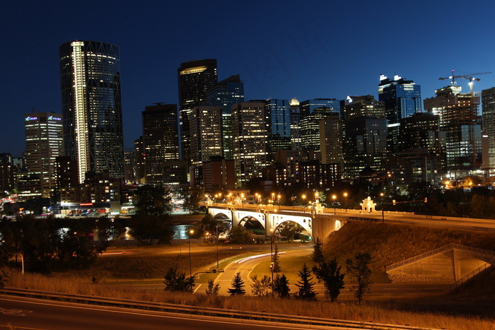 都市夜景,城市夜景,夜景摄影,建筑,外滩,卡尔加里扶轮公园之旅