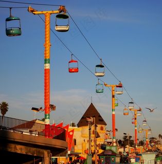 公共设施,都市夜景,天空,街道,吊装公司,浮桥生活
