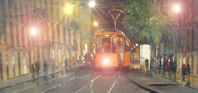 街道,坯连铸机,街灯,温泉,轿车,米兰-Notti e nebbie