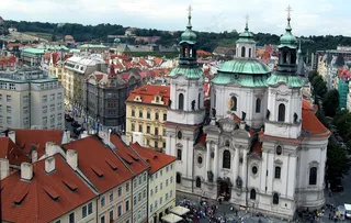 建筑,江河,海洋,城楼,葡萄牙,布拉格老市政厅塔楼的景色