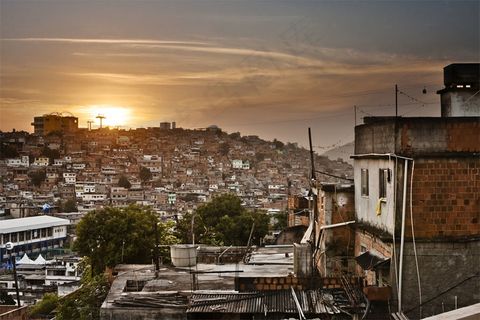 Por do Sol no Complexo doAlemão