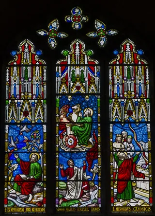 彩色玻璃窗，伊利大教堂