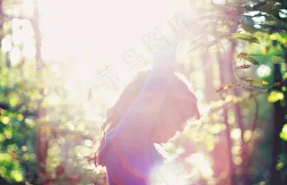 美女,绘画,婚纱写真,花背景,桌面花纹,夏日之光