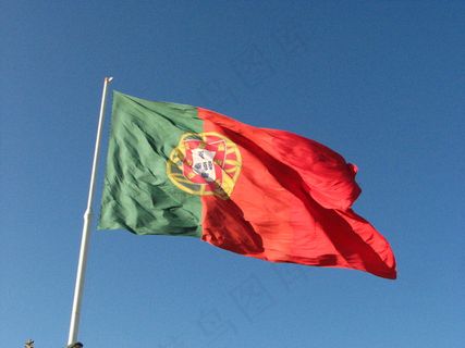 旗帜,旗杆,玫瑰花,雨伞,,葡萄牙国旗