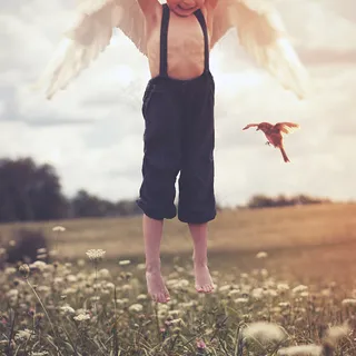 人物特写,美女,女孩,人物特写,薰衣草,会学飞的人