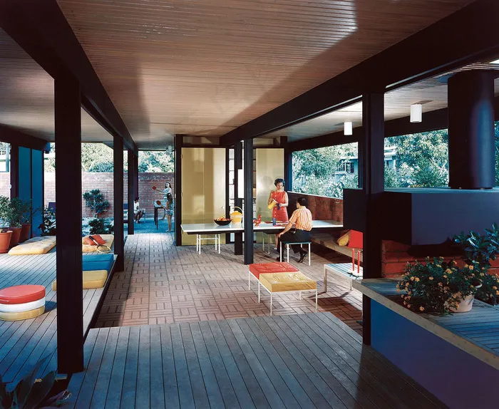 设计效果图,现代办公,经理室,跑步机,会议桌,1959年-Mirman Residence