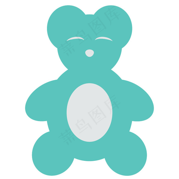 泰迪熊Aqua剪贴画