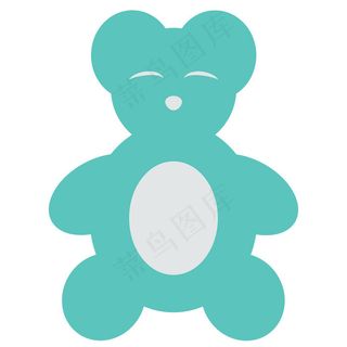 泰迪熊Aqua剪贴画