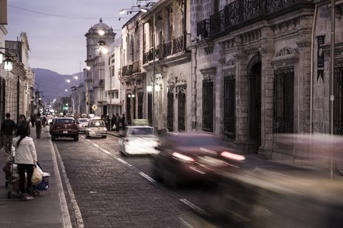 街道,城市街道,巷道,建筑,海洋,秘鲁阿雷基帕的街道
