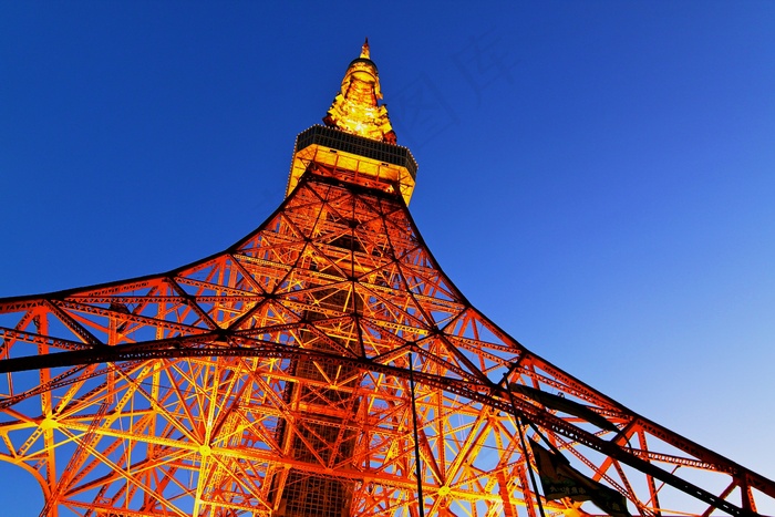 建筑,,天空,树,东京铁塔