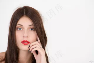 美女,女孩,红唇,头发,人物特写,Laetitia.P射击