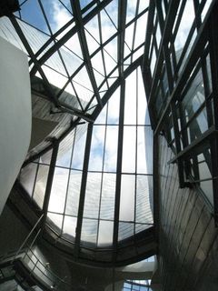 天棚,建筑,窗,彩绘玻璃,工业园区,天空之光