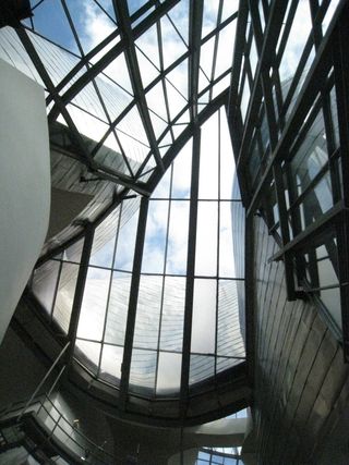 天棚,建筑,窗,彩绘玻璃,工业园区,天空之光