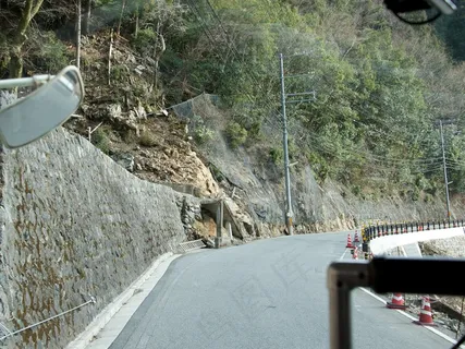 山峦,峡谷,村道,江河,瀑布,_DSC3589