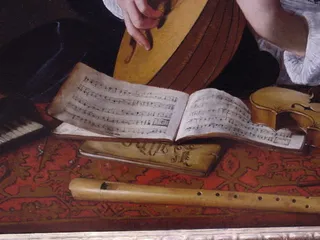 琵琶演奏者（细节）（c.1596）