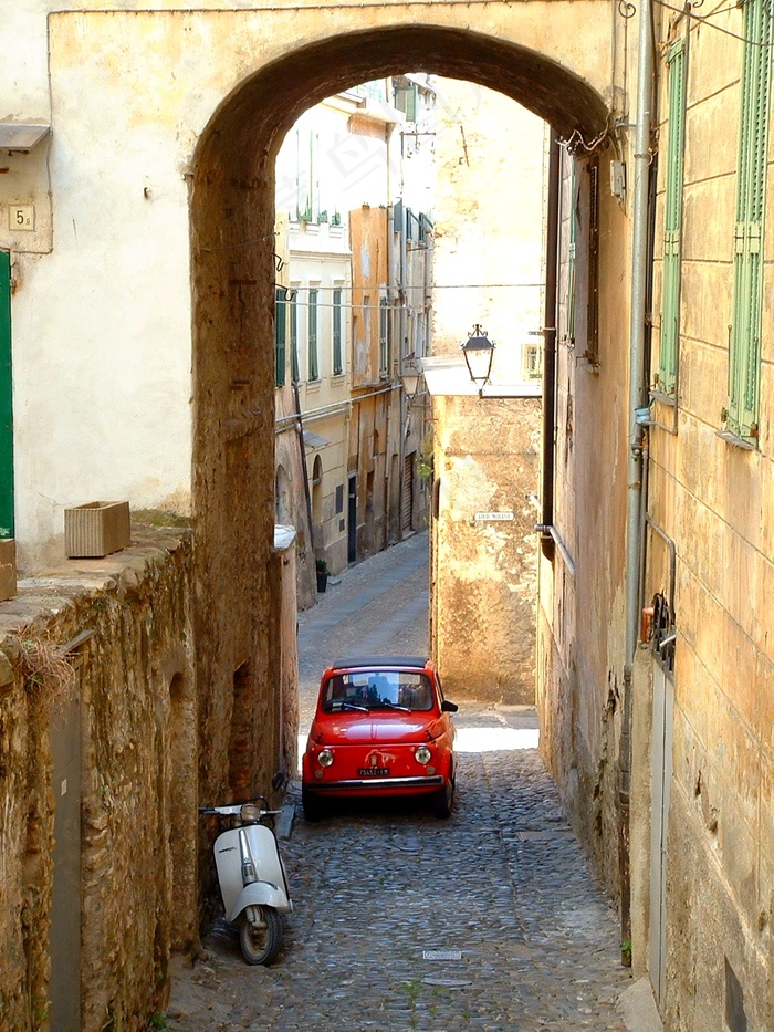 Vespa，cinquecento，意大利