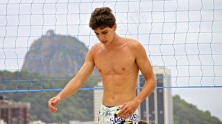 美女,女孩,胸肌,男孩,肌肉男,科帕卡巴纳的男孩