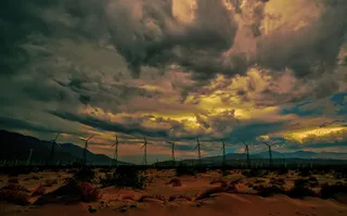 天空,油画,霞光,卷积云,图画,加利福尼亚棕榈泉