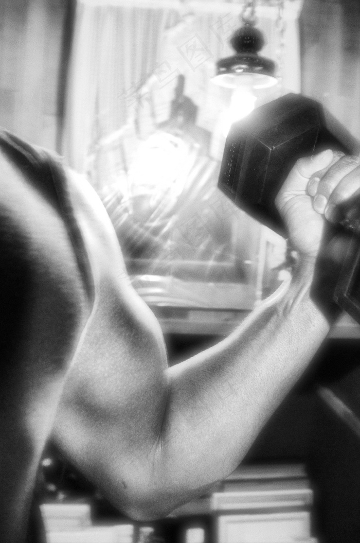 肌肉男,人体,手,内裤,黑色桌面,147/365-抽铁