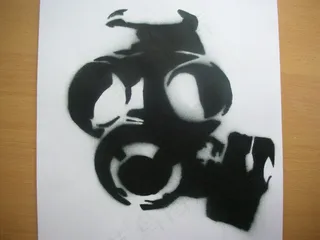 图画,卡通动漫人物,书法,开口挡圈,文字图片,防毒面具模具