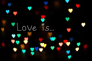 彩灯装饰,荧光壁纸,五彩泡泡,荧光字,123/365-情人节快乐=）