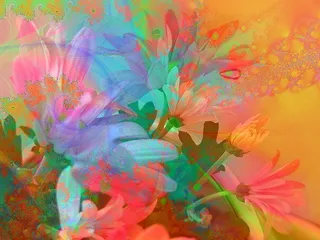 油画,绘画,工笔画,印花布,海洋,秋天的颜色