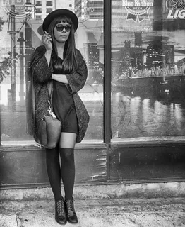 美女,时装T台,女内衣,钢笔画,抹胸,波特兰人2015