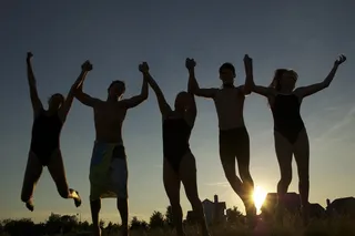 ,工艺品,影子舞,手,朋友跳