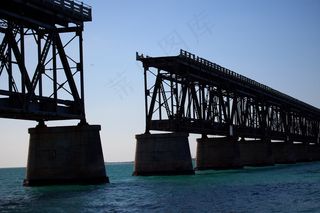 桥梁,吊桥,椅子,江河,贝雷桥,断开连接。