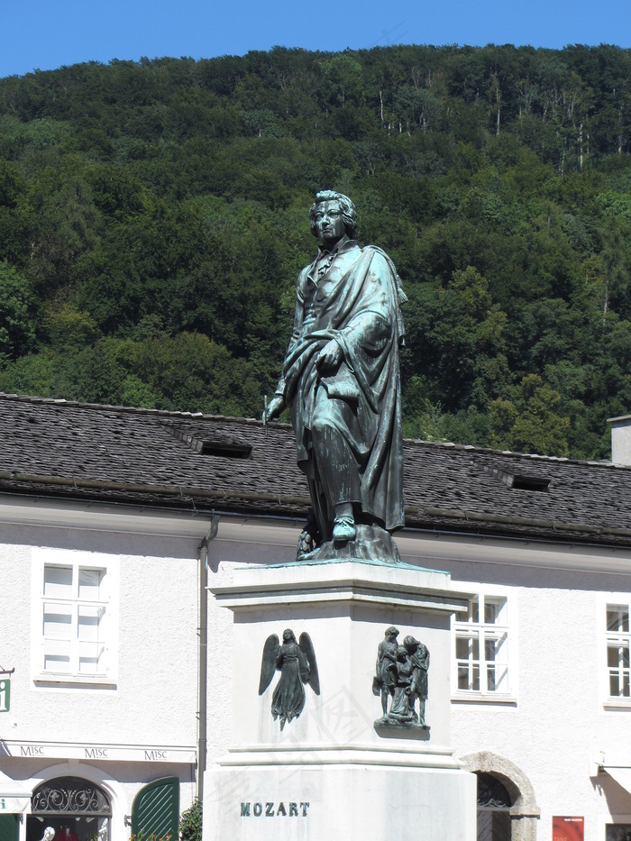 雕像,工艺品,佛像,卡通动漫人物,屏幕截图,萨尔茨堡莫扎特雕像